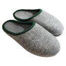Walker Filzpantoffeln Grau mit Porosohle Größe 48