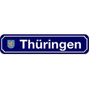 Schild Bundesland "Thüringen" 46 x 10 cm...