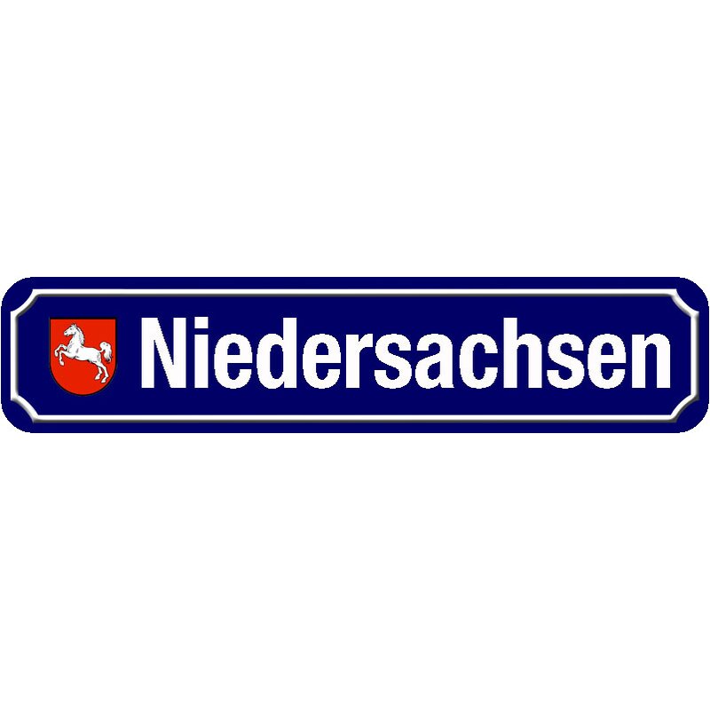 Ostfriesen dürfen das Spruch Ostfriesland Straßenschild Blechschild 46x10 STR258