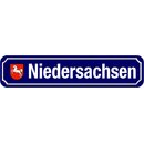 Schild Bundesland "Niedersachsen" 46 x 10 cm...