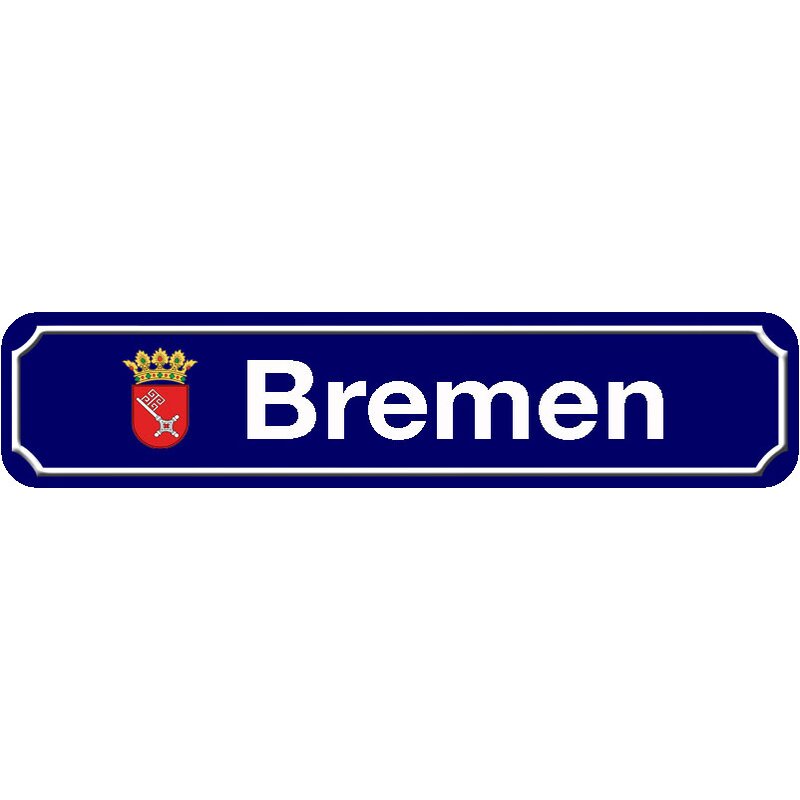 Blechschild 30 X 20 cm Wappen Deutschland Bremen