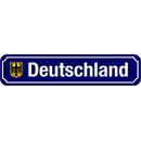 Schild Land "Deutschland" 46 x 10 cm blau mit...