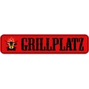 Schild Spruch "Grillplatz" 46 x 10 cm rot