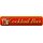 Schild Spruch "Cocktail Bar" 46 x 10 cm rot mit Gläsern