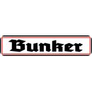 Schild Spruch "Bunker" 46 x 10 cm weiß