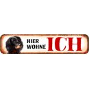 Schild Spruch "Hier wohne ich" Cocker Spaniel...