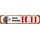 Schild Spruch "Hier wohne ich" Jagdhund 46 x 10 cm
