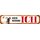 Schild Spruch "Hier wohne ich" Bulldogge 46 x 10 cm
