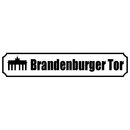 Schild Spruch "Brandenburger Tor" 46 x 10 cm...