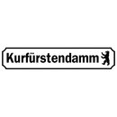 Schild Spruch "Kurfürstendamm" 46 x 10 cm...