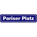 Schild "Pariser Platz" 46 x 10 cm blau...