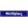 Schild Spruch "Grillplatz" 46 x 10 cm blau
