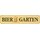 Schild Spruch "Biergarten" 46 x 10 cm beige