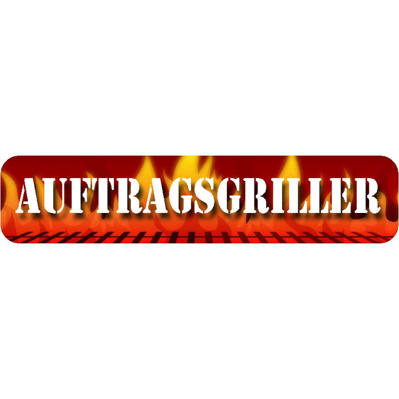 Schild Spruch "Auftragsgriller" 46 x 10 cm Grillen Grillparty, 9,49