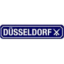 Schild Stadt "Düsseldorf" 46 x 10 cm blau