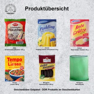 Ostpaket DDR Geschenkset inklusive DDR Aufkleber
