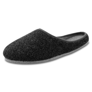 Filzpantoffeln in anthrazit mit Filzsohle Größe 47