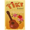Schild Spruch "Tiki Bar Aloha" 20 x 30 cm...