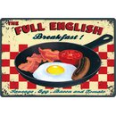 Schild Spruch The Full English Breakfast 30 x 20 cm 
