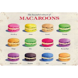 Schild Spruch "Macaroons" 30 x 20 cm