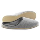 Filzpantoffeln in grau mit Porosohle Größe 40