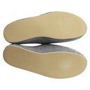 Filzpantoffeln in grau mit Porosohle Größe 40