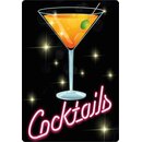 Schild Spruch "Cocktails" 20 x 30 cm...