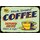 Schild Spruch "Fresh Brewed Coffee" 30 x 20 cm  Kaffeeschild