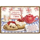 Schild Spruch "Fabulous Cream Teas" 30 x 20 cm 