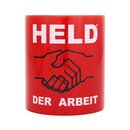 Tasse Held der Arbeit rot