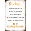 Schild Spruch "Du bist mein Lieblingsmensch" 20...