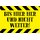 Schild Spruch "Bis hier und nicht weiter!" 20 x 30 cm