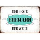 Schild Spruch "Beste Ehemann der Welt" 20 x 30 cm 