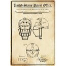 Schild Motiv "Design for a baseball mask"...