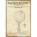 Schild Motiv "Design for a globe" Erdkugel 20 x...