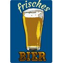 Schild Spruch "Frisches Bier" 20 x 30 cm 