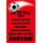 Schild Spruch "Ich bin Köln Fan" Fußball 20 x 30 cm