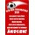Schild Spruch "Ich bin Frankfurt Fan" Fußball 20 x 30 cm 