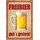 Schild Spruch "Freibier gab´s gestern!" 20 x 30 cm