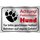 Schild Spruch "Freilaufender Hund, Tor geschlossen halten" 20 x 30 cm