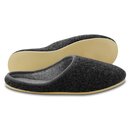 Filzpantoffeln in anthrazit mit Porosohle Größe 38