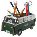 Werkhaus Stiftebox VW Bus T1 grün Polizei