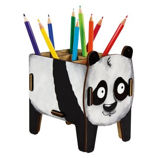 Werkhaus Stiftebox Tier Vierbeiner Panda