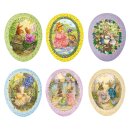 6er Set Bilderostereier zum Befüllen Motiv "Holly Pond Hill" 18 cm