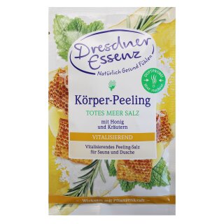 Dresdner Essenz Körper-Peeling Totes Meer Salz "Honig Kräuter" 50 g 