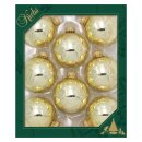 Krebs Glas Lauscha Weihnachtskugeln Seidengold...