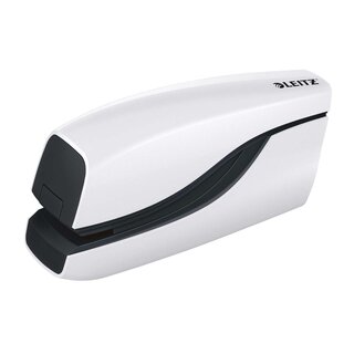 LEITZ 5566 Elektrisches Heftgerät WOW, 10 Blatt, weiß