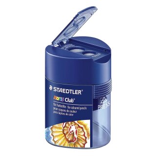 Staedtler® Doppel-Spitzdose Noris Club® 512 128 - Ø 8,2 mm, Ø 10,2 mm, blau-transparent