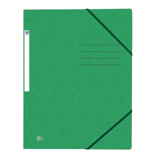 OXFORD Eckspannermappe TOPFILE+ - A4, Rückenschild, Karton, grün