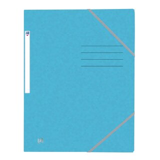 OXFORD Eckspannermappe TOPFILE+ - A4, Rückenschild, Karton, hellblau